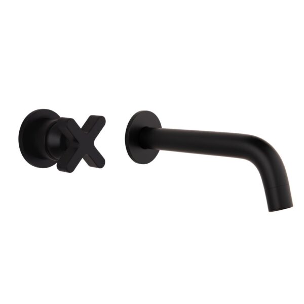 Cross Progressive Mixer Spout Set - Matte Black