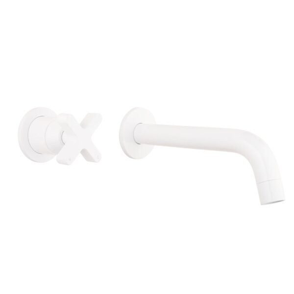 Cross Progressive Mixer & Spout Set - White