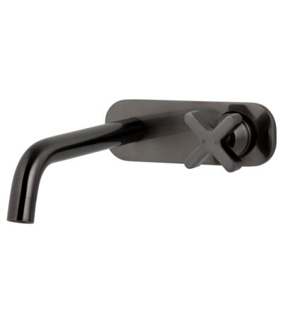 Cross Progressive Wall Mounted Set - Brushed Gunmetal