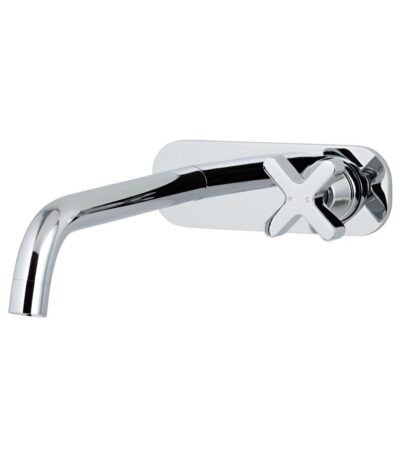 Cross Progressive Wall Mounted Set - Chrome