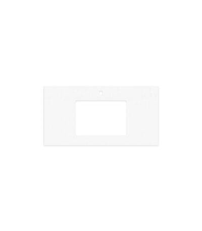 Crystal Pure Silica Free Stone Top, Rectangular Full Depth with Single Undermount Basin Hole & Tap Hole, 900mm