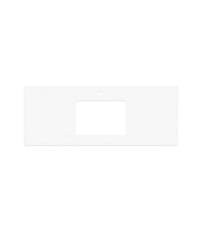 Crystal Pure Silica Free Stone Top, Rectangular Full Depth with Single Undermount Basin Hole & Tap Hole, 1200mm