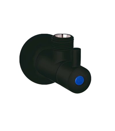 Dan Elle Chrome Mini Cistern Stop 1/4 Turn Ceramic Disc - Matt Black | T115LBK