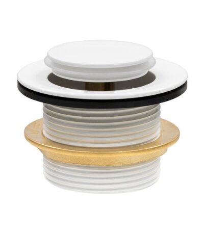 Decina Bath Pop-Up Plug with Removable Waste - White Gloss