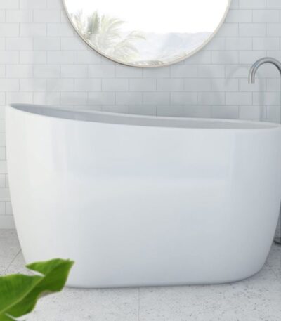 Decina Cosmo 1300mm Freestanding Bath With Integrated Overflow