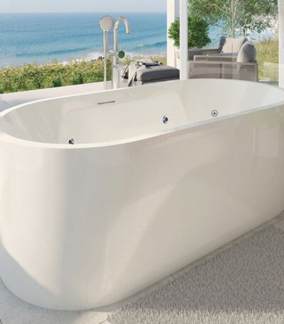 Decina Elisi Freestanding Contour Spa Bath 1700mm