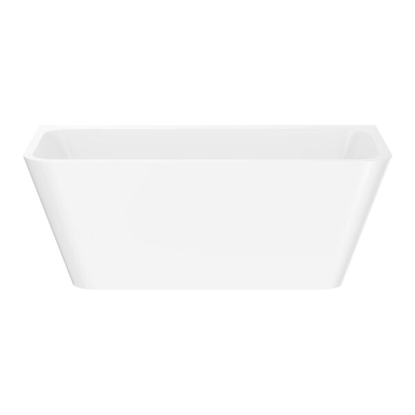 Delta Back-To-Wall Acrylic Bath, Gloss White, 1500mm