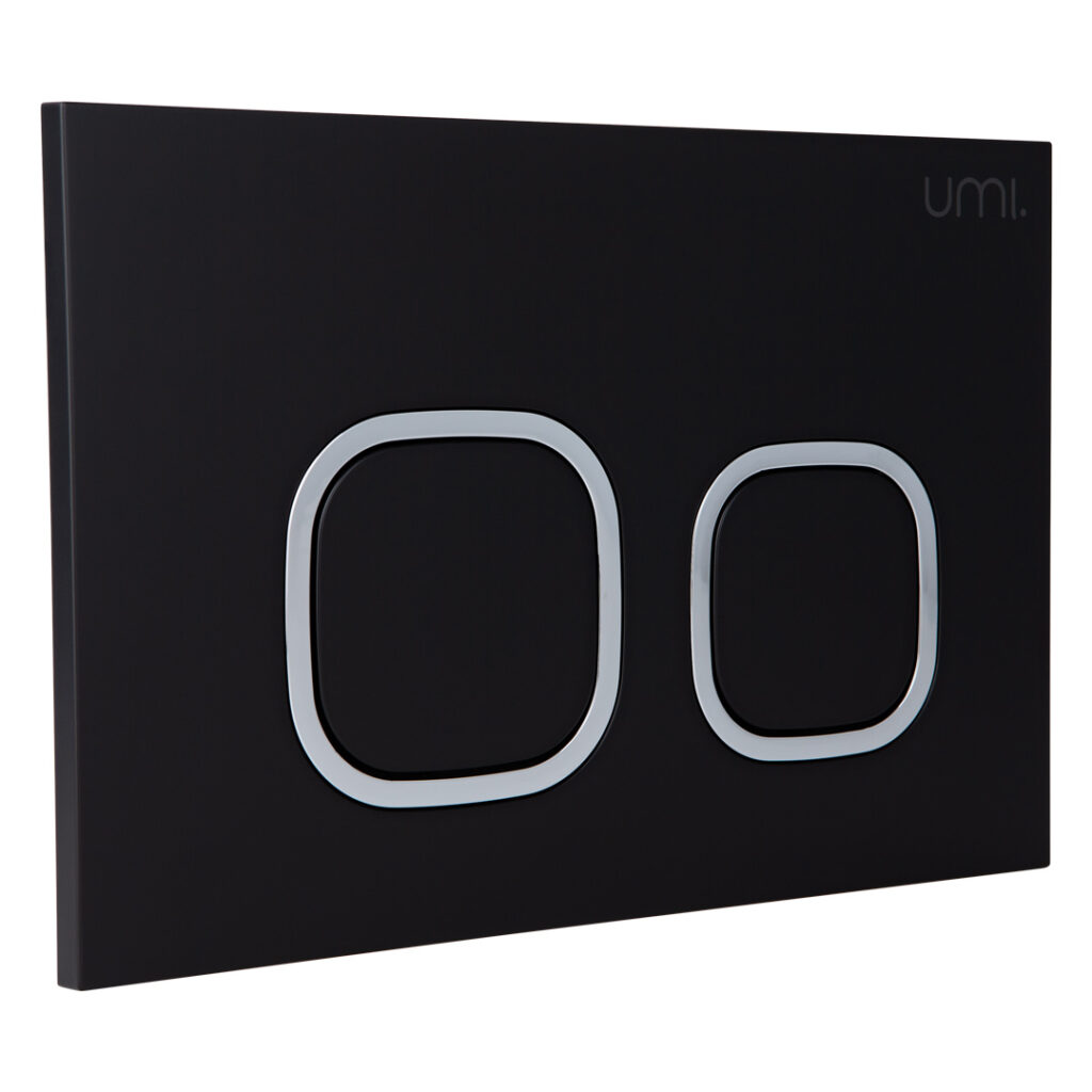 Delta Toilet Button - Black Square - Matte Black