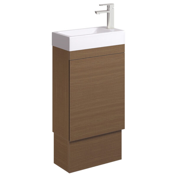 Denzel Edge 450 Ensuite Vanity on Kick, Walnut