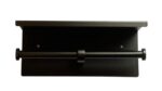 DESIGNER BLACK SERIES DOUBLE TOILET ROLL HOLDER WITH SHELF TOP DESIGNER BLACK METLAM ML269_TRH_DESIGNER - Urban Designs Bathroom and Kitchen