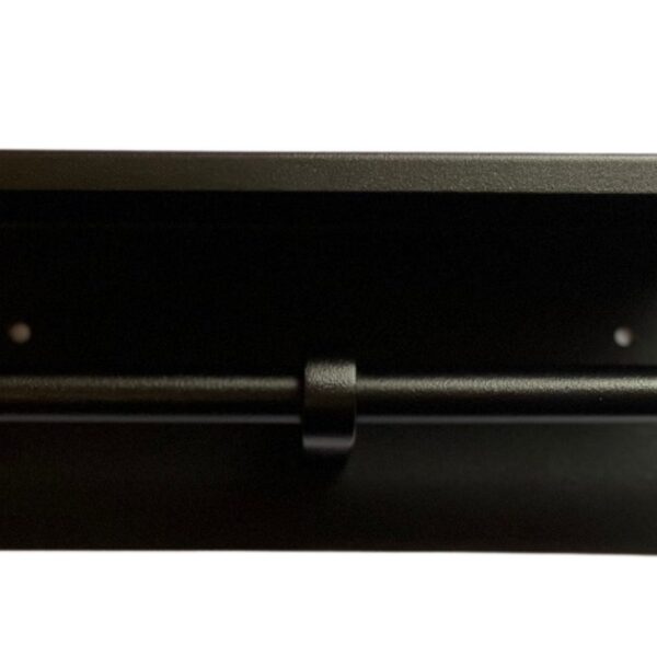 DESIGNER BLACK SERIES DOUBLE TOILET ROLL HOLDER WITH SHELF TOP DESIGNER BLACK METLAM ML269_TRH_DESIGNER - Urban Designs Bathroom and Kitchen