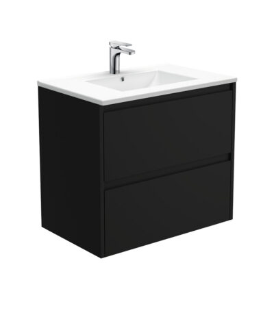 Dolce Amato 750 Satin Black Wall-Hung Vanity
