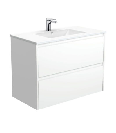 Dolce Amato 900 Satin White Wall-Hung Vanity