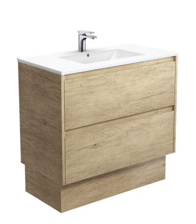 Dolce Amato 900 Scandi Oak Vanity On Kick