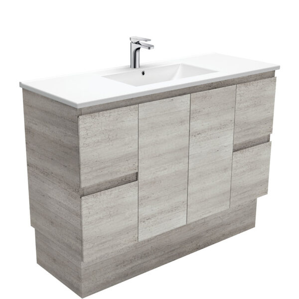 Dolce Edge Industrial 1200 Vanity On Kickboard