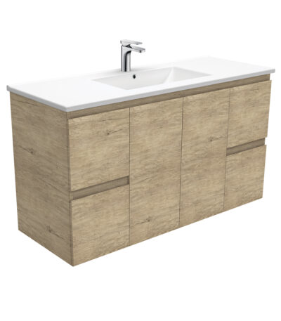 Dolce Edge Scandi Oak 1200 Wall-Hung Vanity