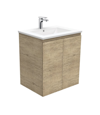 Dolce Edge Scandi Oak 600 Wall-Hung Vanity