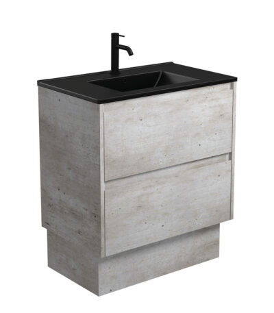 Dolce Matte Black Amato 750 Industrial Vanity On Kick