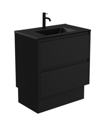 Dolce Matte Black Amato 750 Satin Black Vanity On Kick