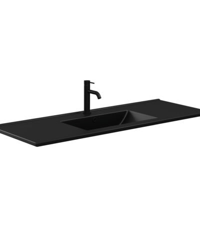 Dolce Matte Black Full Depth Ceramic Basin Top 1200
