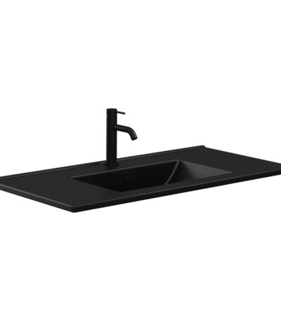 Dolce Matte Black Full Depth Ceramic Basin Top 900