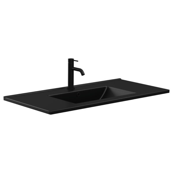 Dolce Matte Black Full Depth Ceramic Basin Top 900