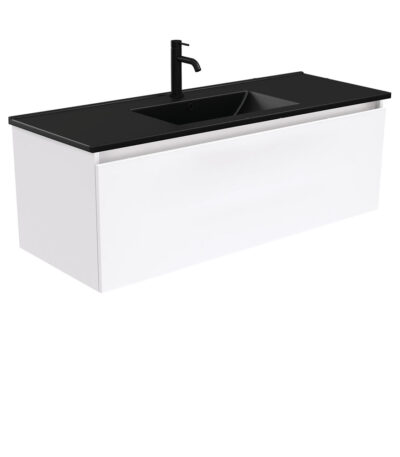 Dolce Matte Black Manu 1200 Wall-Hung Vanity