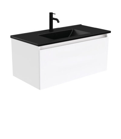 Dolce Matte Black Manu 900 Wall-Hung Vanity