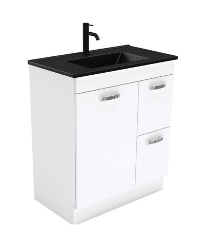Dolce Matte Black Unicab 750 Vanity On Kickboard