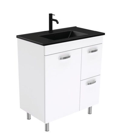 Dolce Matte Black Unicab 750 Vanity On Legs