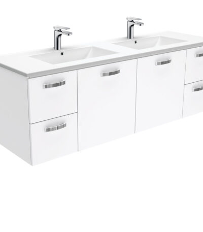 Dolce Unicab 1500 Double Bowl Wall-Hung Vanity