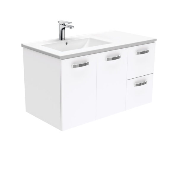 Dolce Unicab™ 900 Offset Wall-Hung Vanity, Left Basin