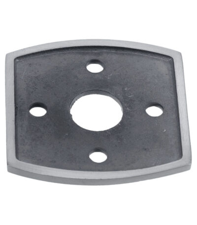 Domino Adaptor Plate for Curved Rosette - 60mm - Satin Chrome (Pair)