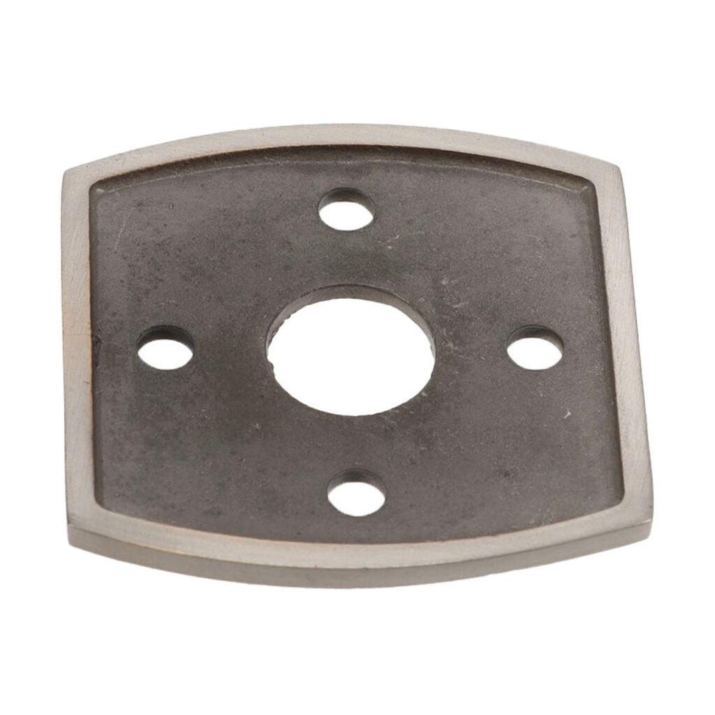 Domino Adaptor Plate for Curved Rosette - 60mm - Satin Nickel (Pair)