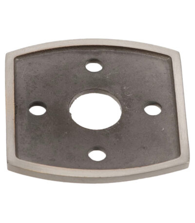 Domino Adaptor Plate for Curved Rosette - 60mm - Satin Nickel (Pair)