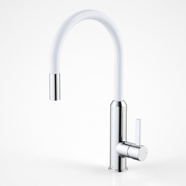 Dorf Vixen Retractable Sink Mixer White
