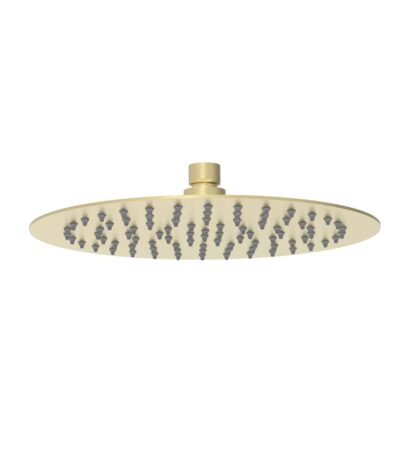 Dove 250mm Round Stainless Steel Shower Head - Brushed Gold | PRS0901N-R-BG