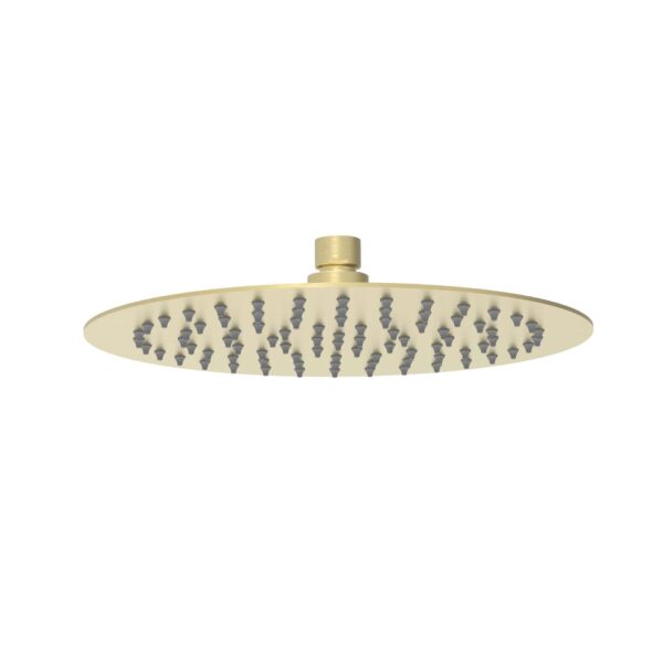 Dove 250mm Round Stainless Steel Shower Head - Brushed Gold | PRS0901N-R-BG