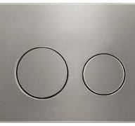 Round Stainless Steel Push Plate - GUN METAL