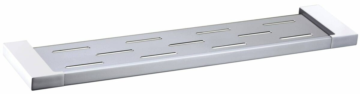 Eden Cosmetic Shelf - Chrome & White | 5609-1-CW
