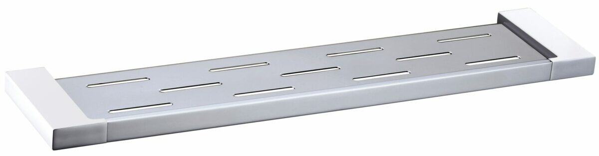 Eden Cosmetic Shelf - Chrome & White | 5609-1-CW