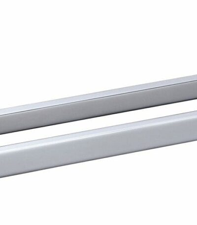 Eden Double Towel Rail 800 mm - Chrome & White | 5602-800-CW