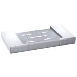 Eden Soap Holder - Chrome & White | 5610-CW