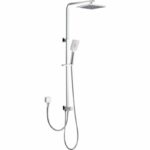Eden Square Multi-function Shower Set Two Hoses - Chrome | PHC7111S