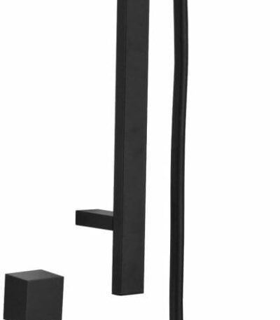 Eden Square Sliding Shower Set - Matt Black | PSH037-B