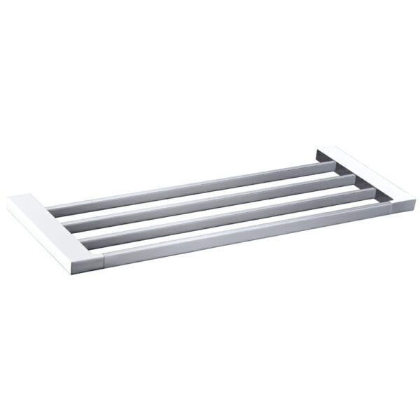 Eden Towel Shelf 600 mm - Chrome & White | 5603-600-CW