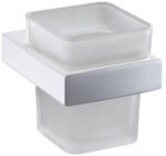 Eden Tumbler Holder - Chrome & White | 5607-2-CW