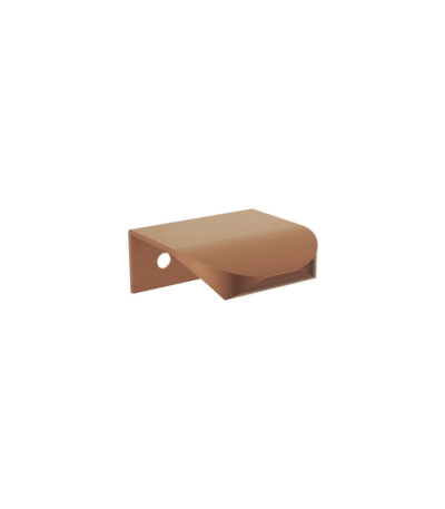 Edge 40mm Curved Pull Handle, Brushed Copper