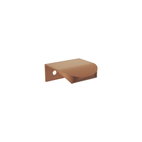 Edge 40mm Curved Pull Handle, Brushed Copper