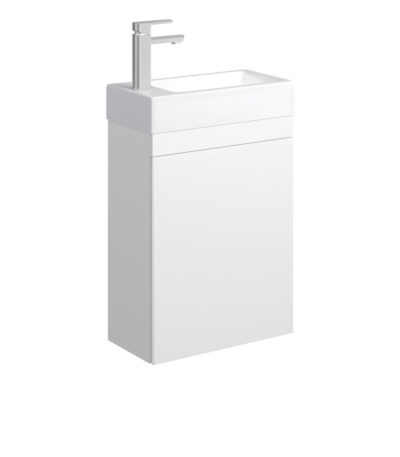 Edge 450 Ensuite Wall-Hung Vanity, No Overflow, Satin White